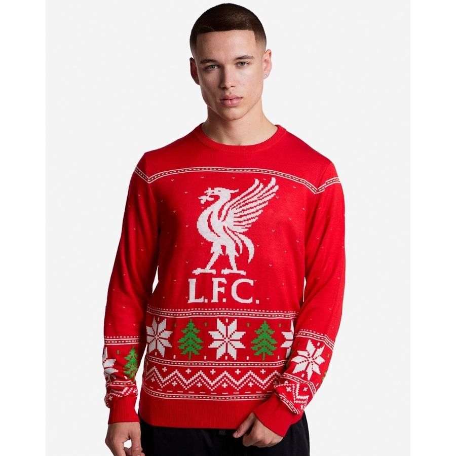 Liverpool Christmas Jumper Liverbird - Red - Men's-SoccerKits Hub | Buy Soccer Jerseys Online